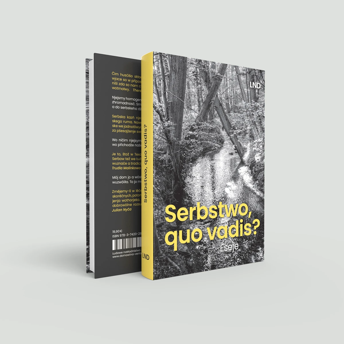 Buchgestaltung für das Buch Serbstwo quo vadis