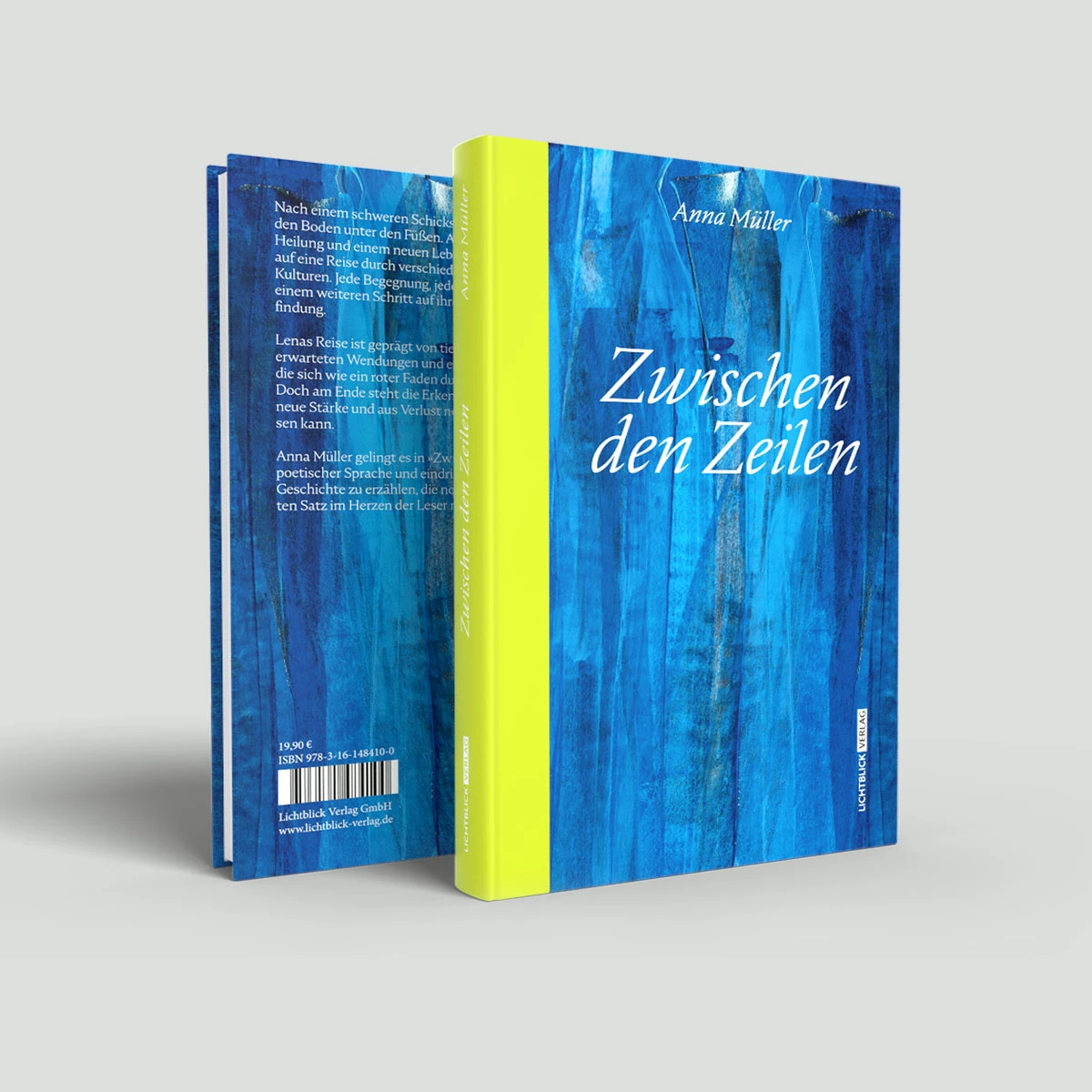 Buchgestaltung für das Buch Zwischen den Zeilen