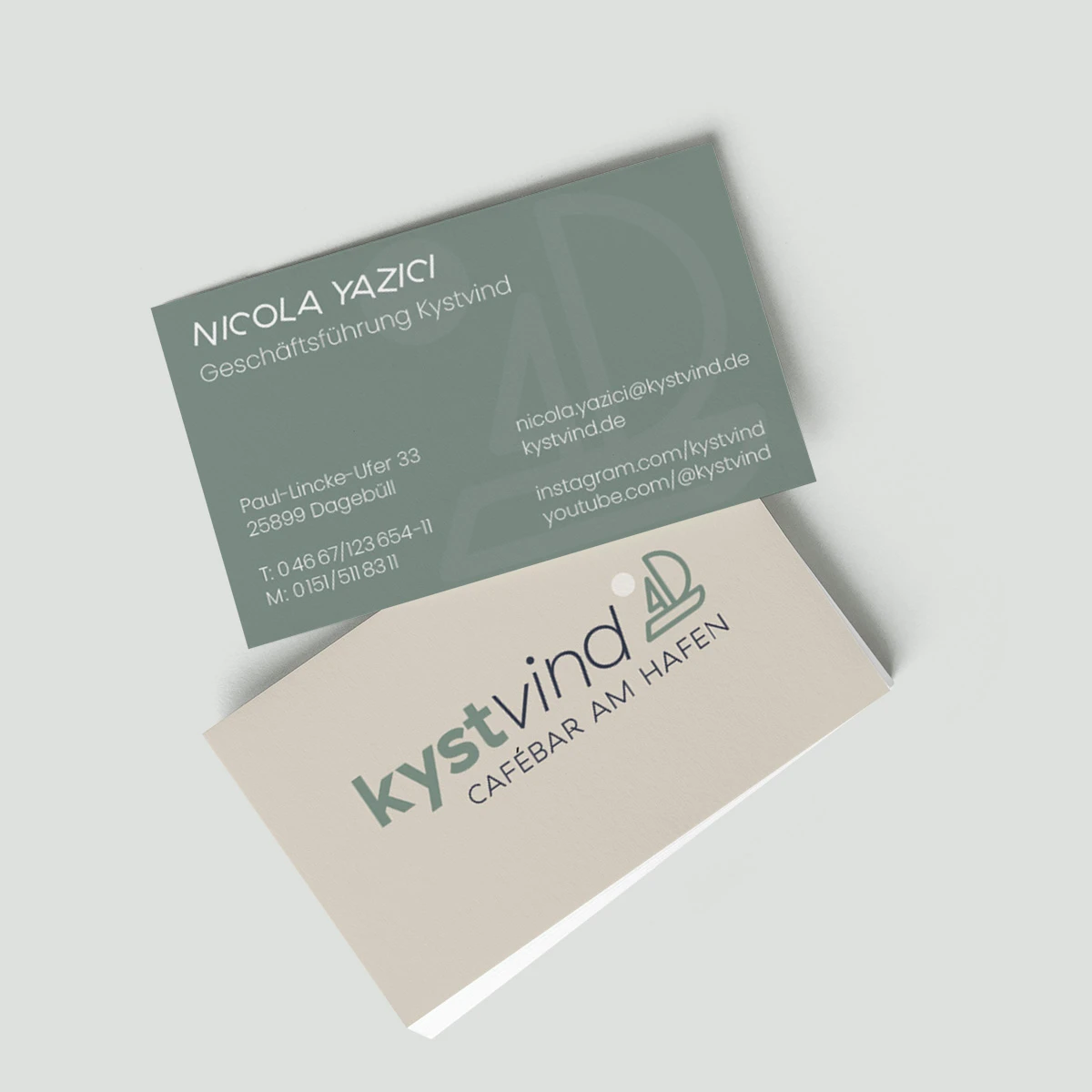 Corporate Design Hafencafe Kystvind