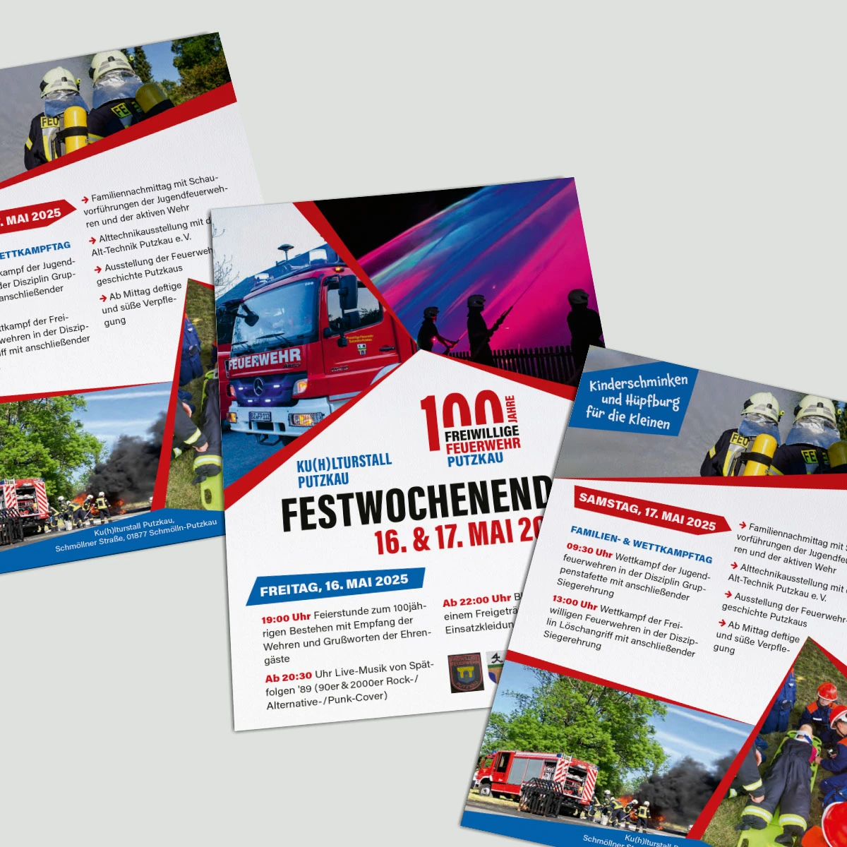 Flyer und Plakate für Feuerwehr Putzkau